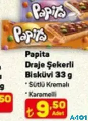 PAPİTA DRAJE ŞEKERLİ BİSKÜVİ 33 G